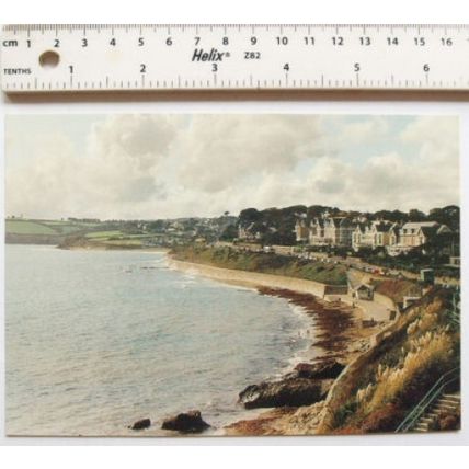 old Large postcard Gyllyngvase Beach, Falmouth
