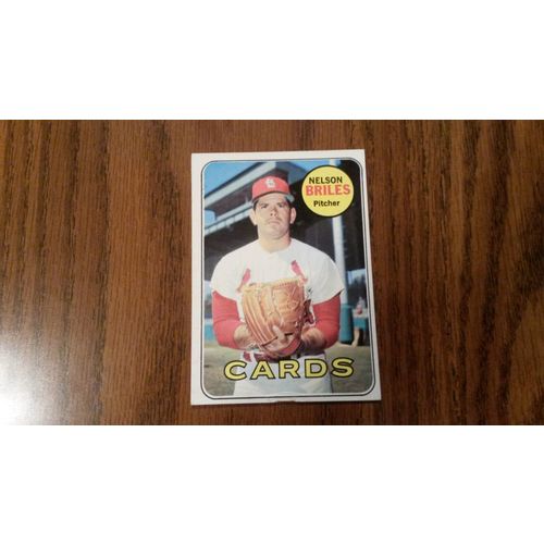 1969 Topps Card # 060 Nelson Briles Good (2) St Louis Cardinals