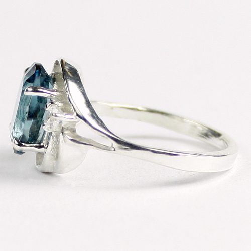 London Blue Topaz, 925 Sterling Silver Ladies Ring, SR021