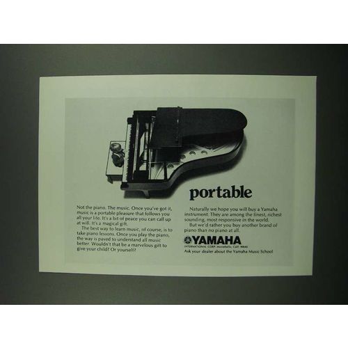 1971 Yamaha Grand Piano Ad - Portable