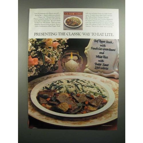 1984 Armour Classic Lite Dinners Ad - Eat Lite