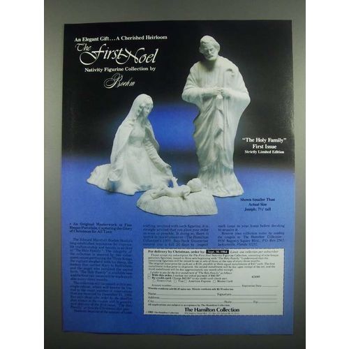 1984 Boehm The Holy Family Porcelain Ad