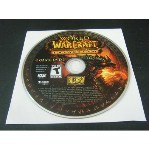 World of Warcraft: Cataclysm (Windows/Mac, 2010) - Game Disc Only!!!