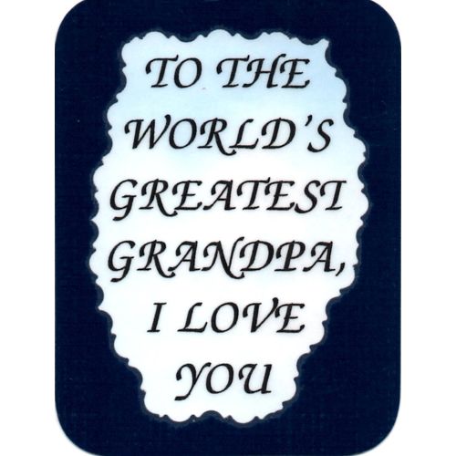 2047 Family Friends Refrigerator Magnet World's Greatest Grandpa I Love You