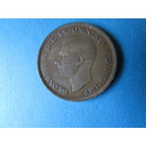 1947 GEORGE VI ONE PENNY FREE POST. J