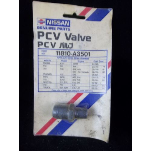 1973-1982 Nissan Genuine Parts PCV Valve OEM 11810-A3501