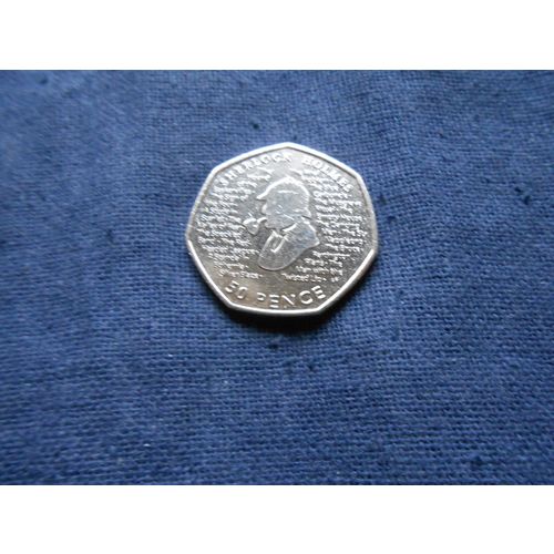 2019 Scarce BRITISH 50 PENCE COIN. ( Sherlock Holmes )
