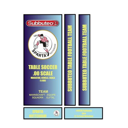 Tabletop Football Subbuteo Box Label Sparta Rotterdam (NED) 2020 away