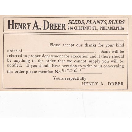 United States 1913 1c Postal Card Henry Dreer Philadelphia cancel written VGC