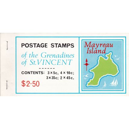 Mayreau 1976 Stamp Booklet St Vincent & Grenadines Mint Condition