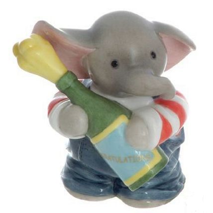 Forget Me Knot Elephant Figurine - Congratulations