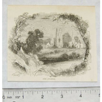 1860s engraving - Evesham
