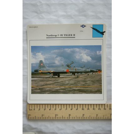 Northrop F-5E Tiger II - USA - Interceptor - Collectors Club Card