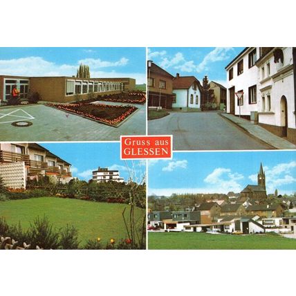 Gruss Aus Glessen Germany Postcard