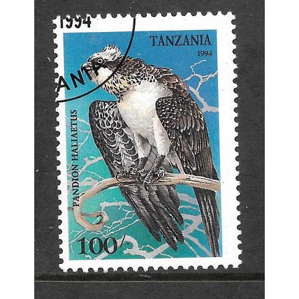 TANZANIA 1994 BIRDS OF PREY 100s OSPREY SG 1849 FINE USED#3