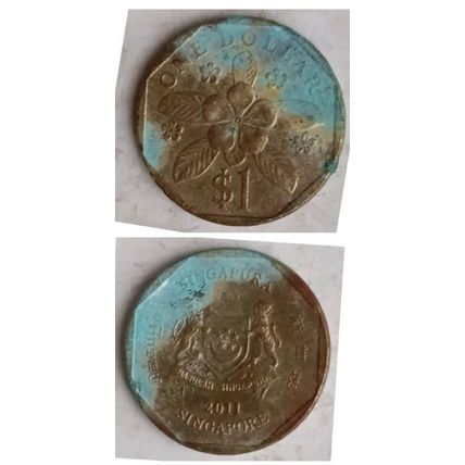 REPUBLIC of SINGAPORE $1 Standard Circulation coins