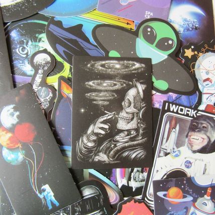 25 Space Themed Stickers Loose Random Selection Fun Scrapbooking Decorate ST18