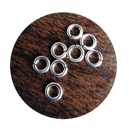 925 Sterling Silver 4mm Twist Lock Jump Ring Jewellery Making Repair open C41
