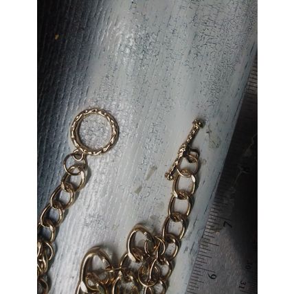 Thick Chunky Heavy Gold Tone Chain Link Necklace Choker
