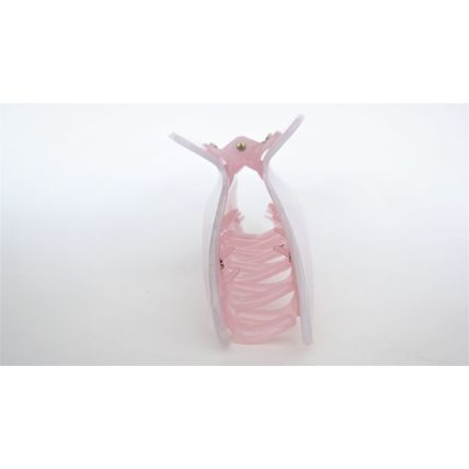 Large long lavender pink and white glitter hair claw clip for thick hair