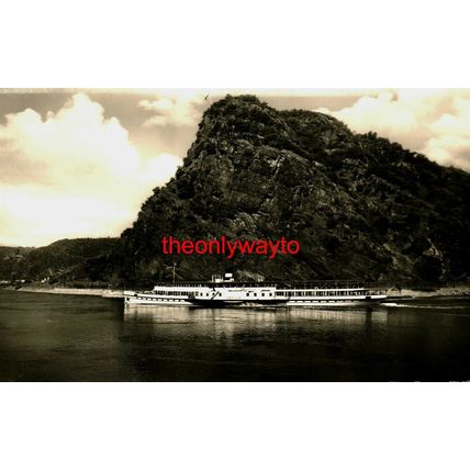 Loreley-Felsen Bei St Goarshausen A Rh, Germany, Mauthe Postcard,