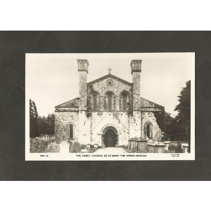 Postcard Margam Church of St Mary The Virgin West Glamorgan Wales
