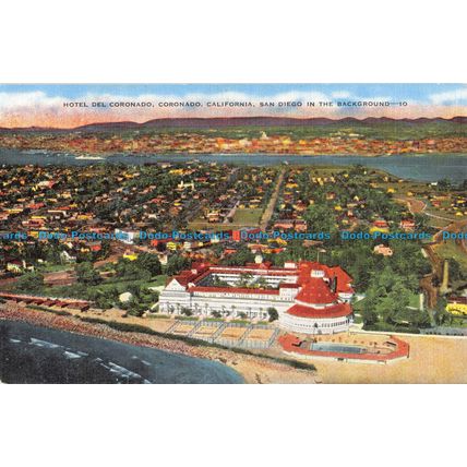 R054393 Hotel del Coronado. California. San Diego in the Background. Kropp