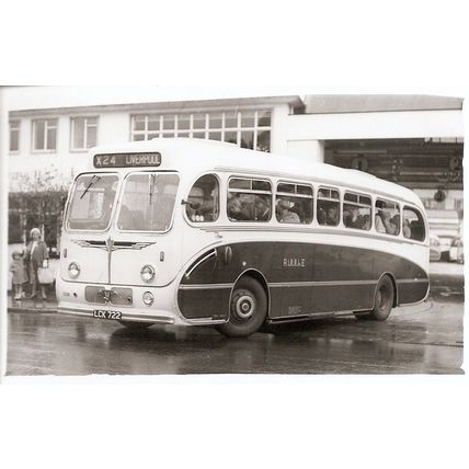 Black & White Photograph of Ribble Motor Services Ltd. - LCK 722