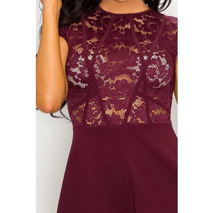 Floral Sheer Lace Combo Romper