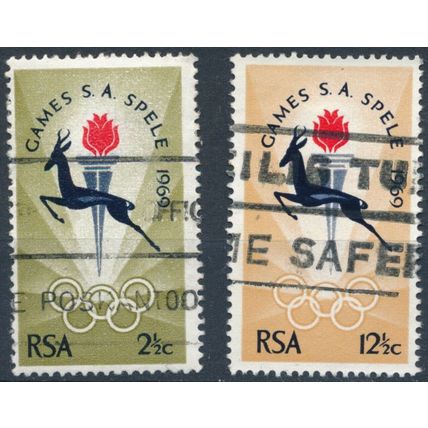 South African Games. Bloemfontein - South Africa 1969 - F H - SG 278/9 (C)