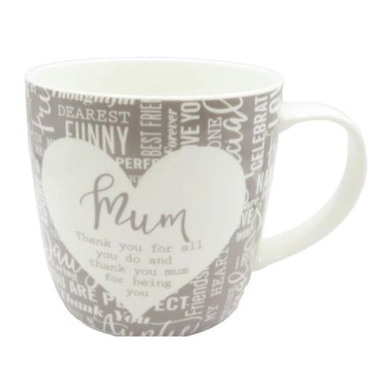 Mum Mug & Coaster Set 8.3 CM Microwave & Dishwasher Proof Gift Home Decor
