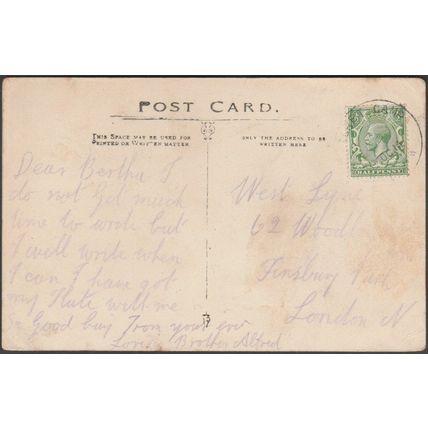 St Martin's Church, Wareham, Dorset, 1914 - MJ Ridley Postcard
