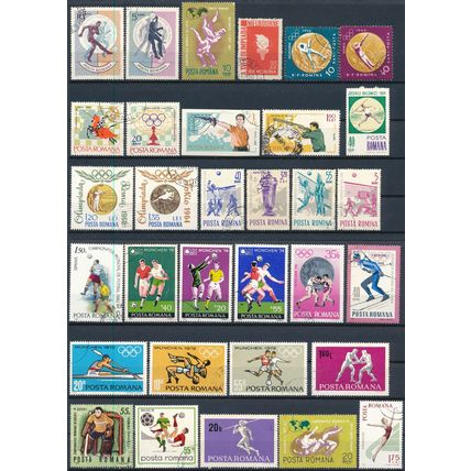 737 Stamp Selection - Romania - Used Hinged & Cancelled to Order