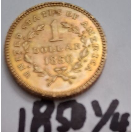 9 Golden Coin Reproduction Coins 1/4 to 3/4 Rounds BU Mint US Lot 1849-1933