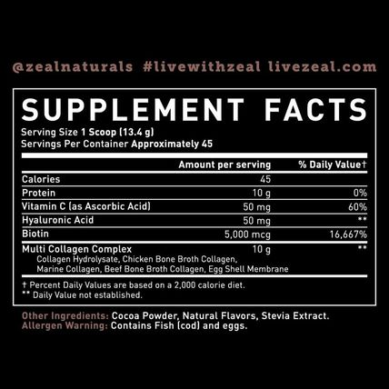 Premium Multi Collagen Peptides Protein Powder (1, 2, 3, 5 & 10) with Vitamin C,