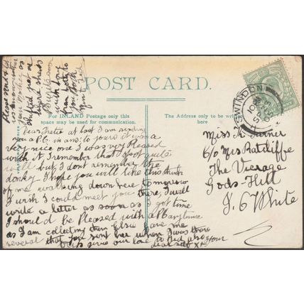 Grove Road, Swindon, Wiltshire, 1905 - Valentine's Postcard