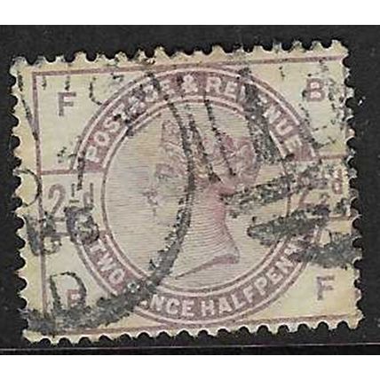 GB 1883-4 QUEEN VICTORIA 2½d USED SG190 "BF"