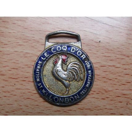 Le Coq D`or Stratton St London Mayfair W1 Fob J Fray Ltd (e745)