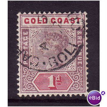 GOLD COAST 1898 SG26 1/2d DULL MAUVE & GREEN FINE USED