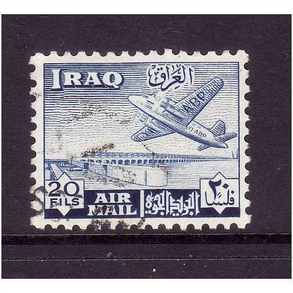 IRAQ 1949 AIR VICKERS VIKING 20F BLUE SG 334 FINE USED