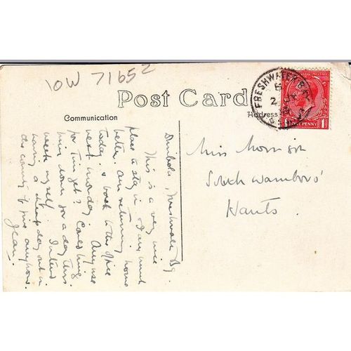 View From Tennysons Lane Freshwater Isle Of Wight Postcard (IOW71652)