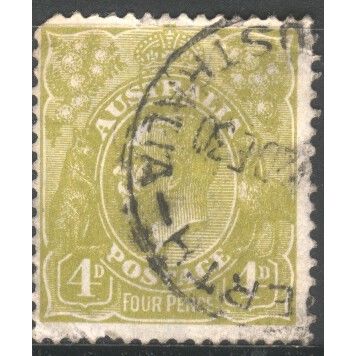 Australia 1926 - 4d yellowish olive - KGV - used