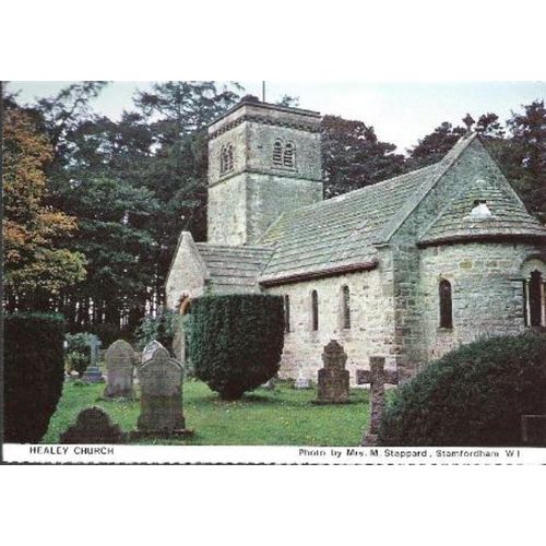 Healey, Northumberland - Church - local postcard c.1980s