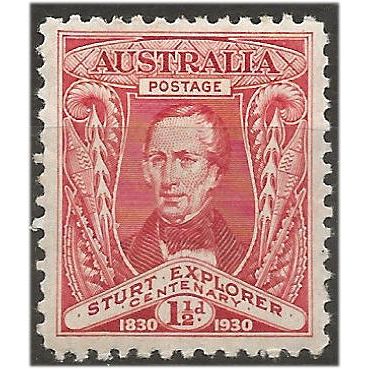 Australia 1930 SG117 1 1/2d Scarlet River Murray Mounted Mint .. ..