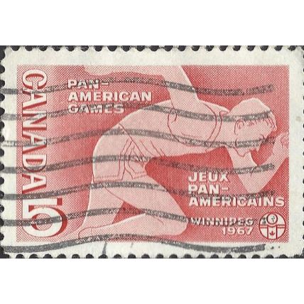 CANADA, SPORT, Pan American Games, Track, red 1967, 5c, #2
