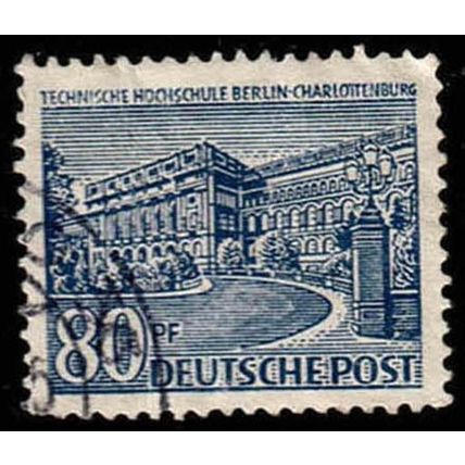 Germany 1949 Buildings 80Pfg Used Stamp