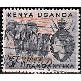 KUT, 1954-59 5/- ERII, SG 178 (Scott #115), used