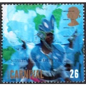 1998 Europa. Notting Hill Carnival. 26p Value. Blue Costume Fine Used.