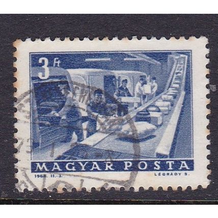 HUNGARY 1963 TRANSPORT & COMMS 3ft USED SG1915 PARCEL CONVEYER