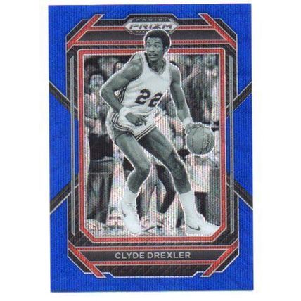 PRIZM BLUE WAVE PRIZM CLYDE DREXLER REFRACTOR #/249